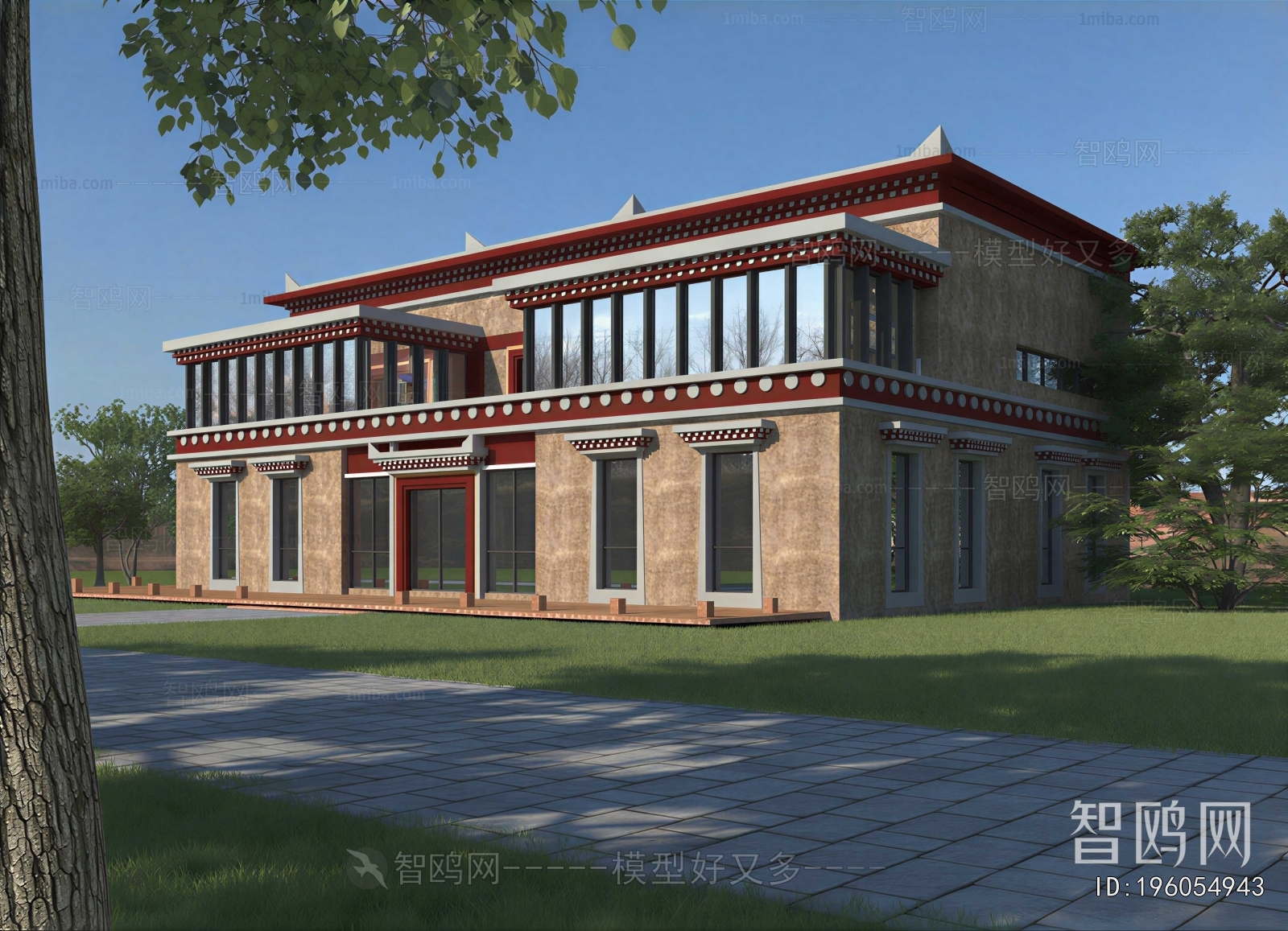 Chinese Style Appearance Of Commercial Building