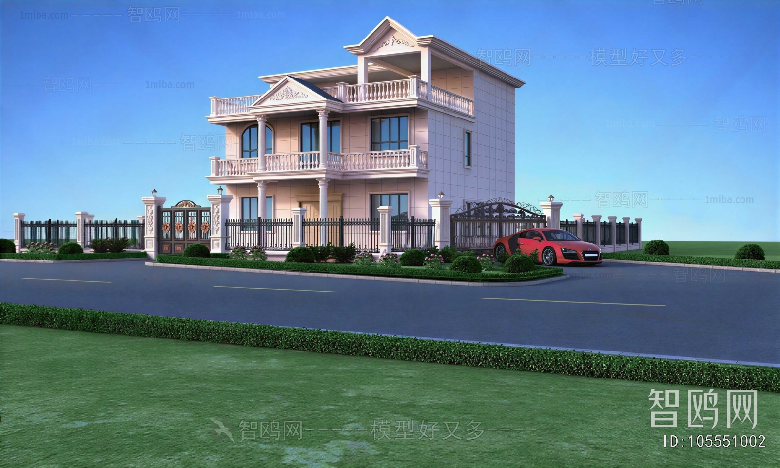 Simple European Style Detached Villa