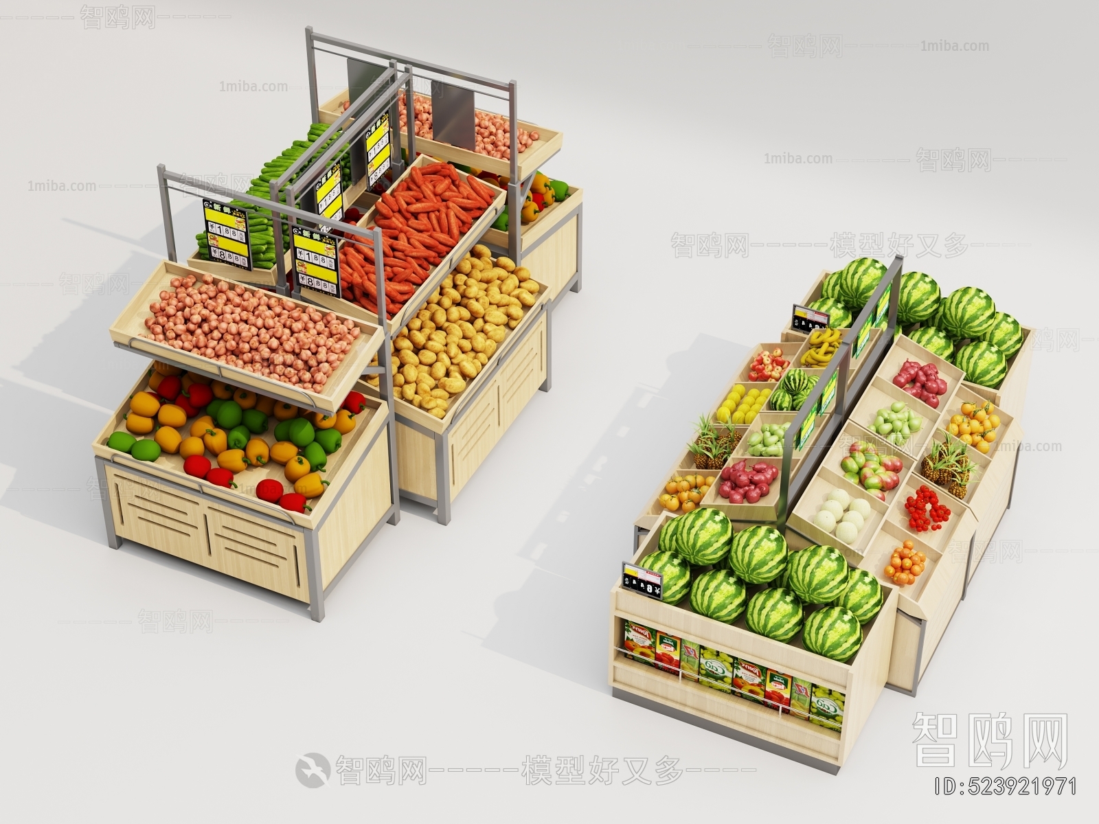 Modern Supermarket Shelf