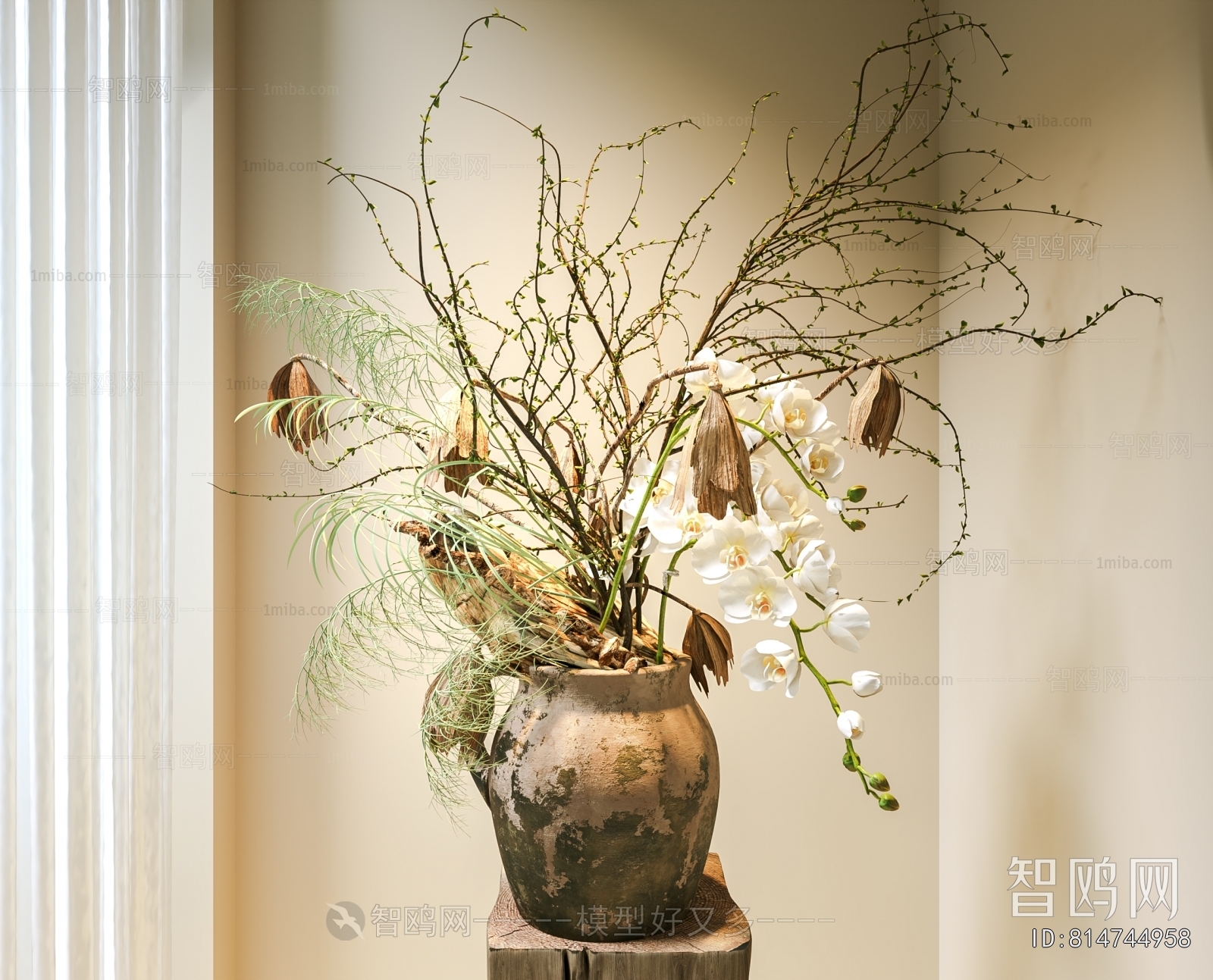 New Chinese Style Flower Arrangement