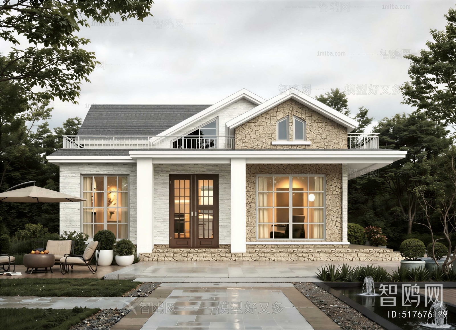 Simple European Style Detached Villa