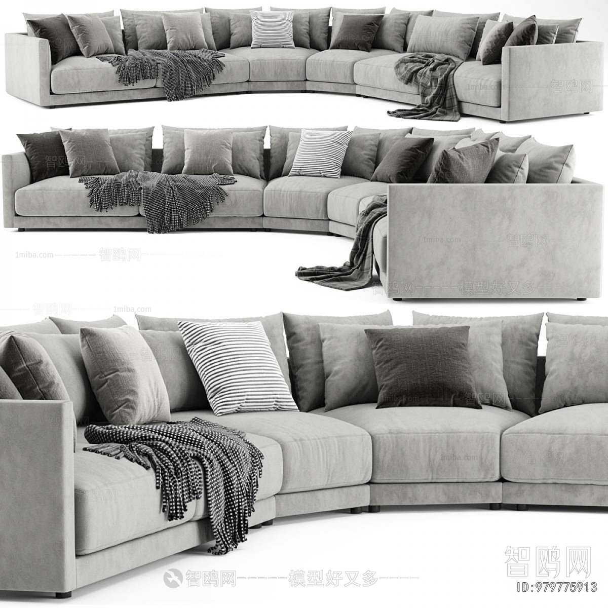 Modern Curved Sofa