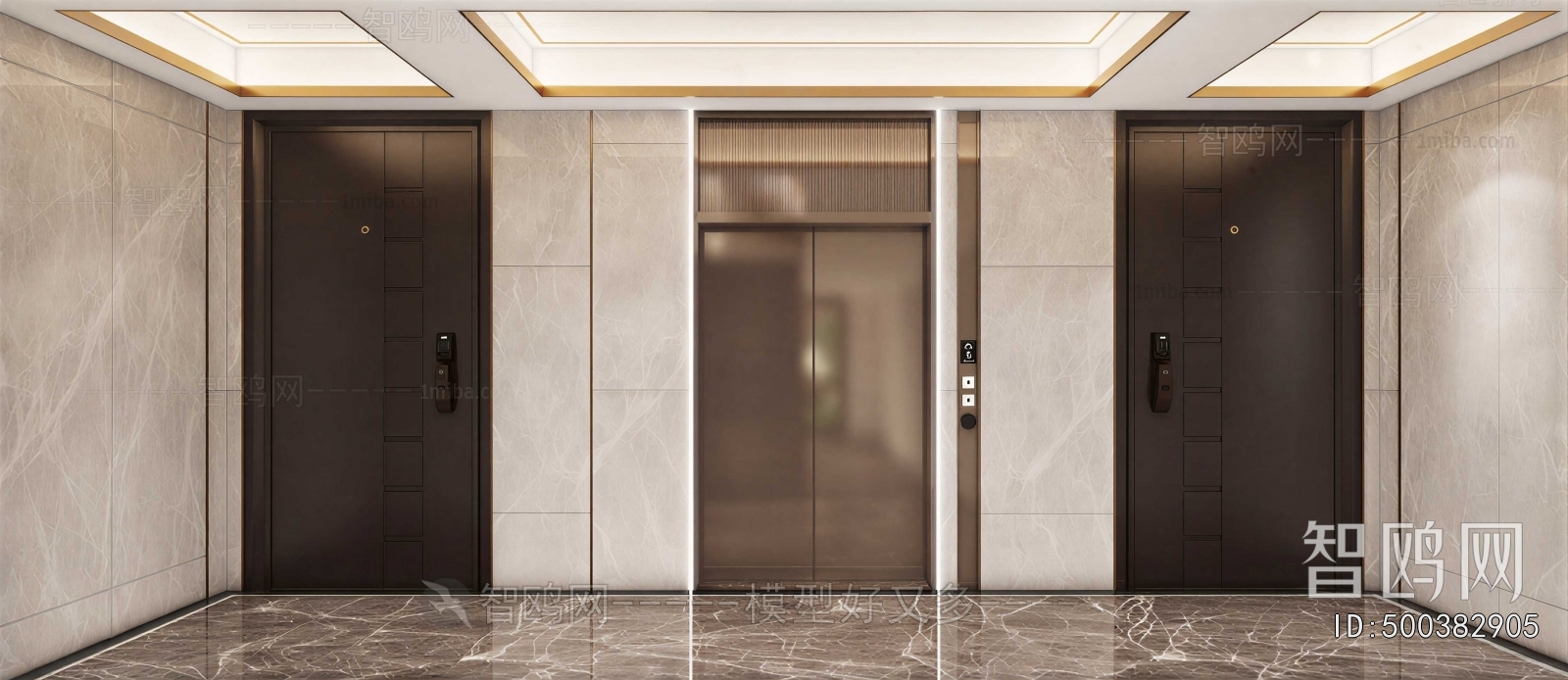 Modern Office Elevator Hall