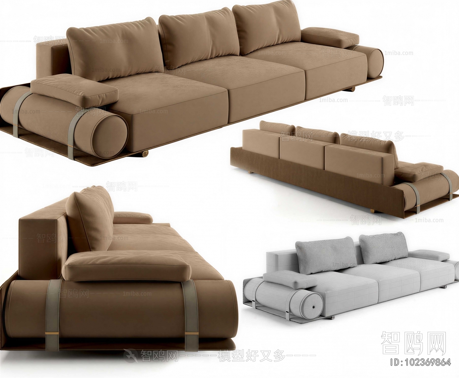 Modern Three-seat Sofa
