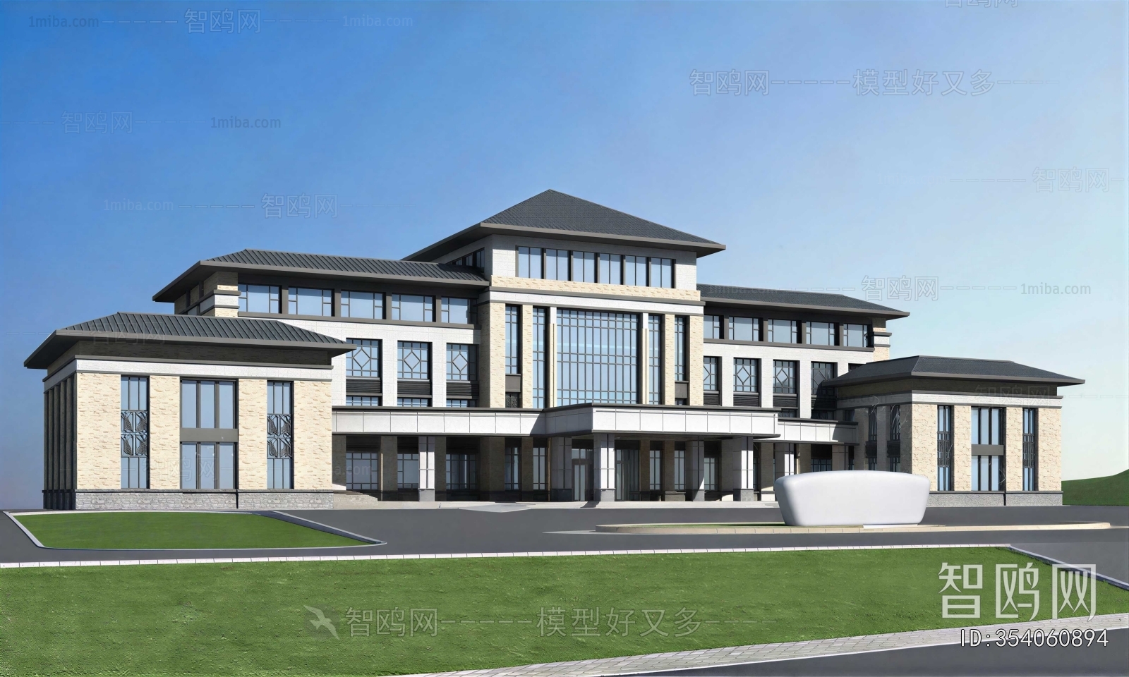 New Chinese Style Public Building