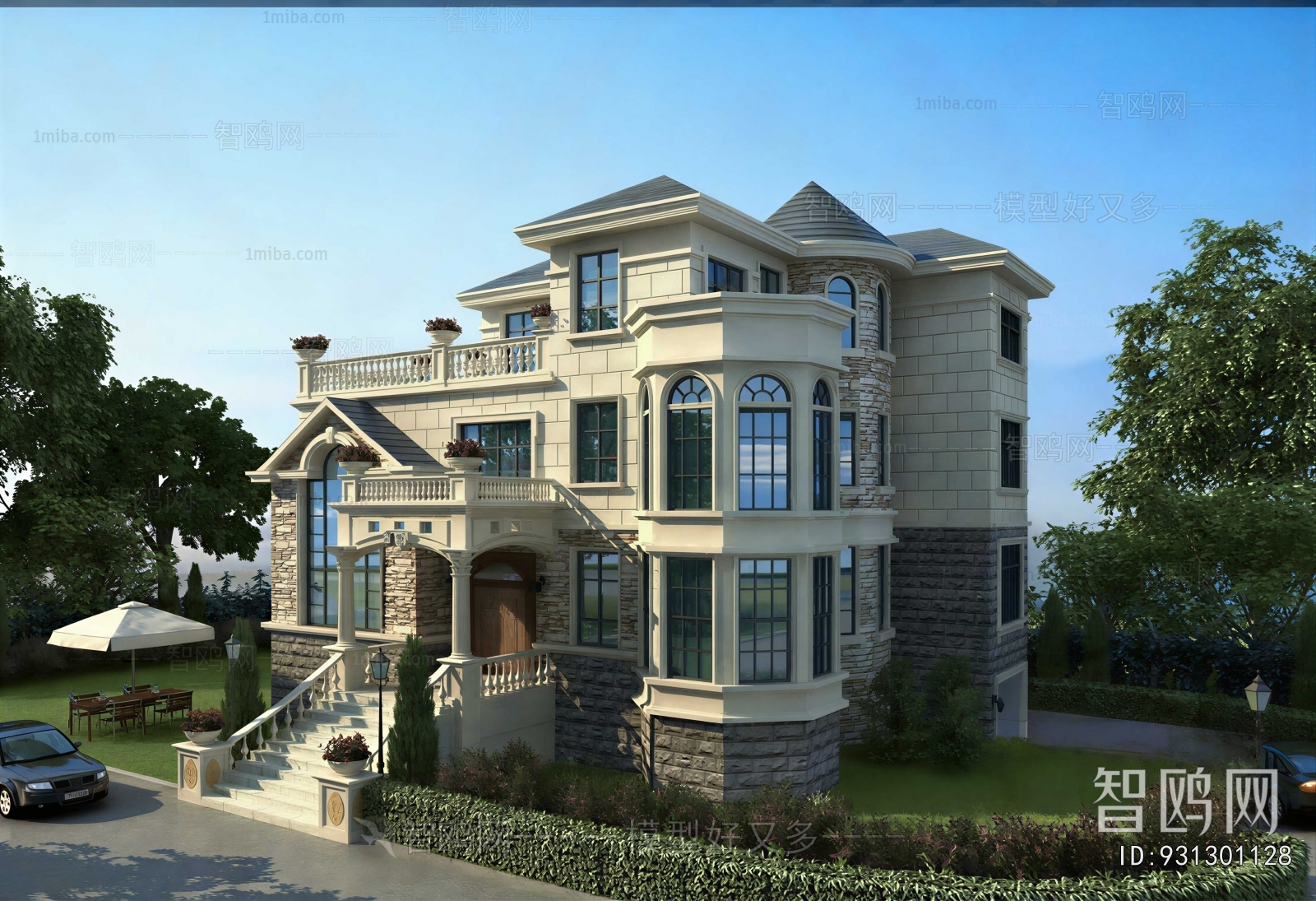 Simple European Style Detached Villa