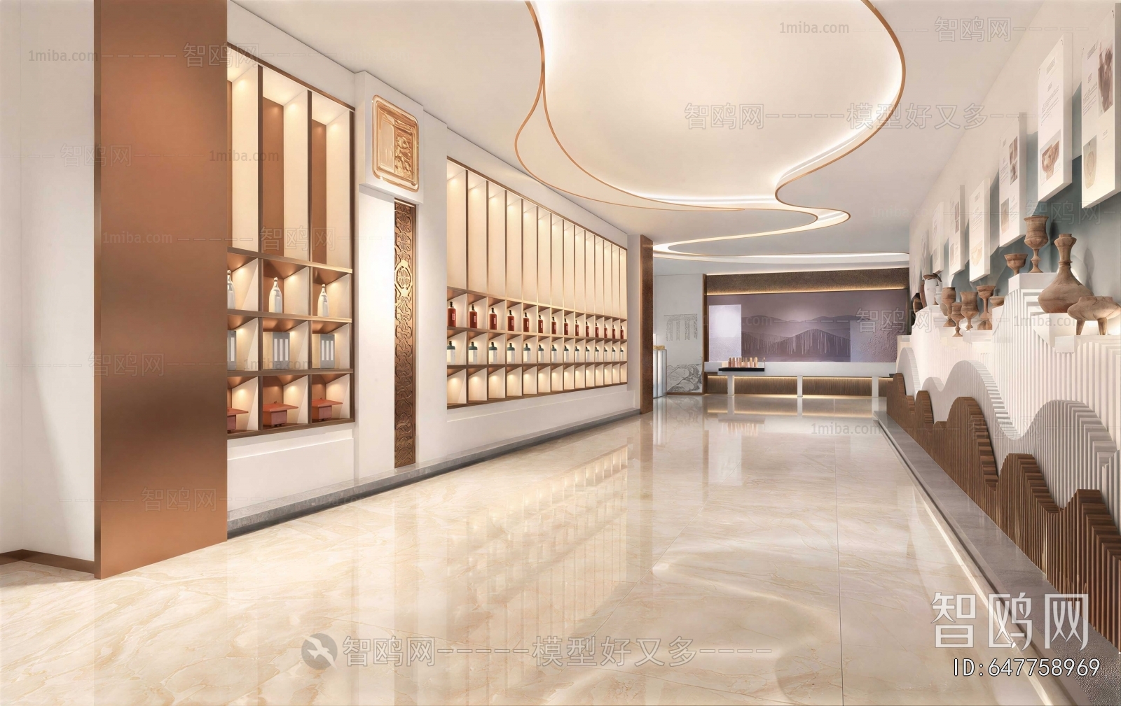 New Chinese Style Exhibition Hall