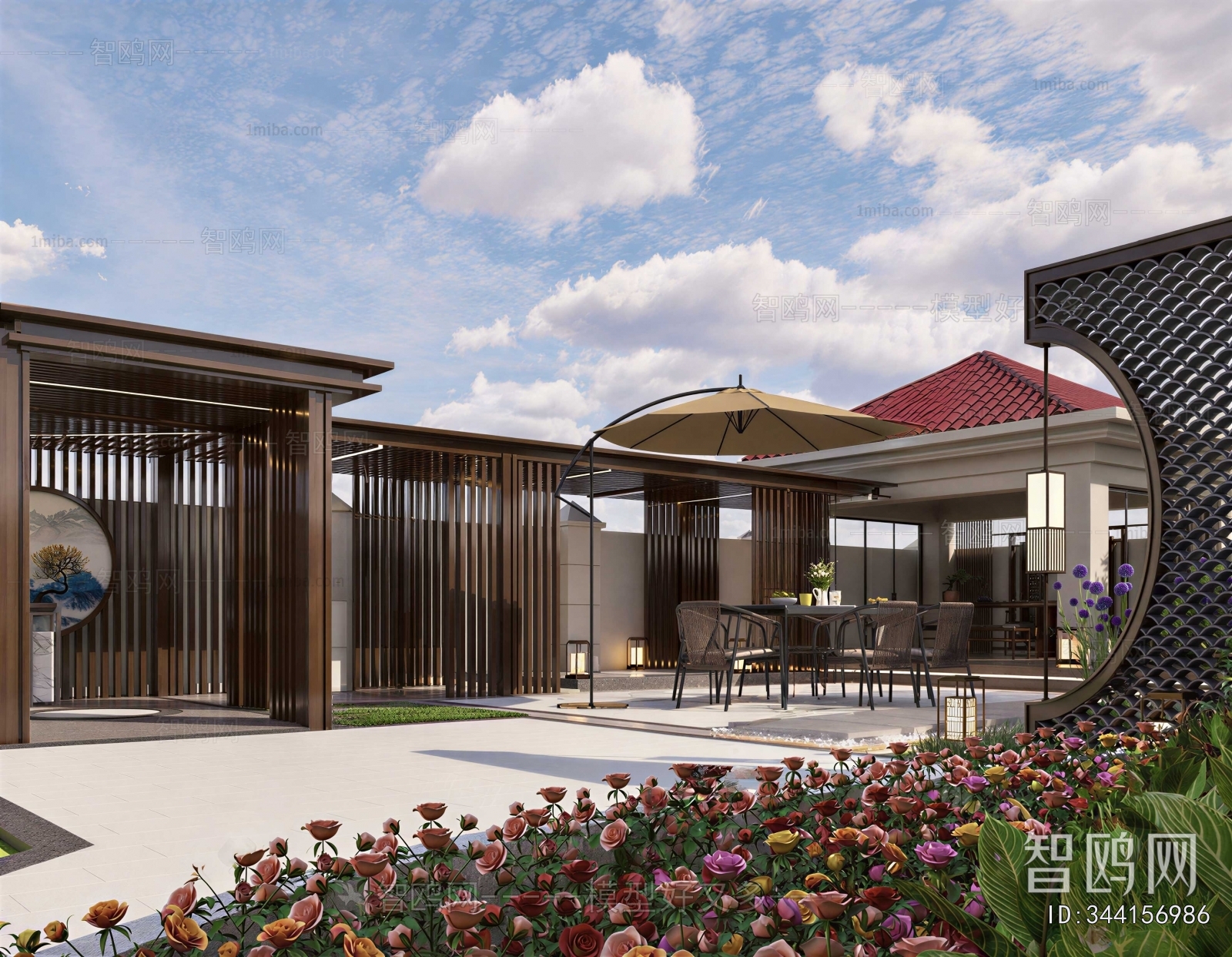 New Chinese Style Courtyard/landscape