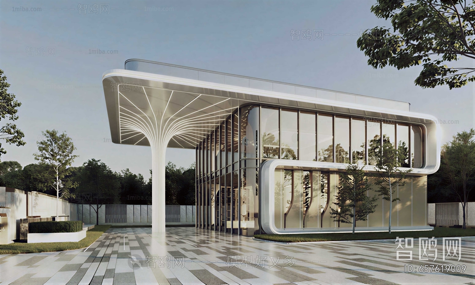 Modern Appearance Of Commercial Building