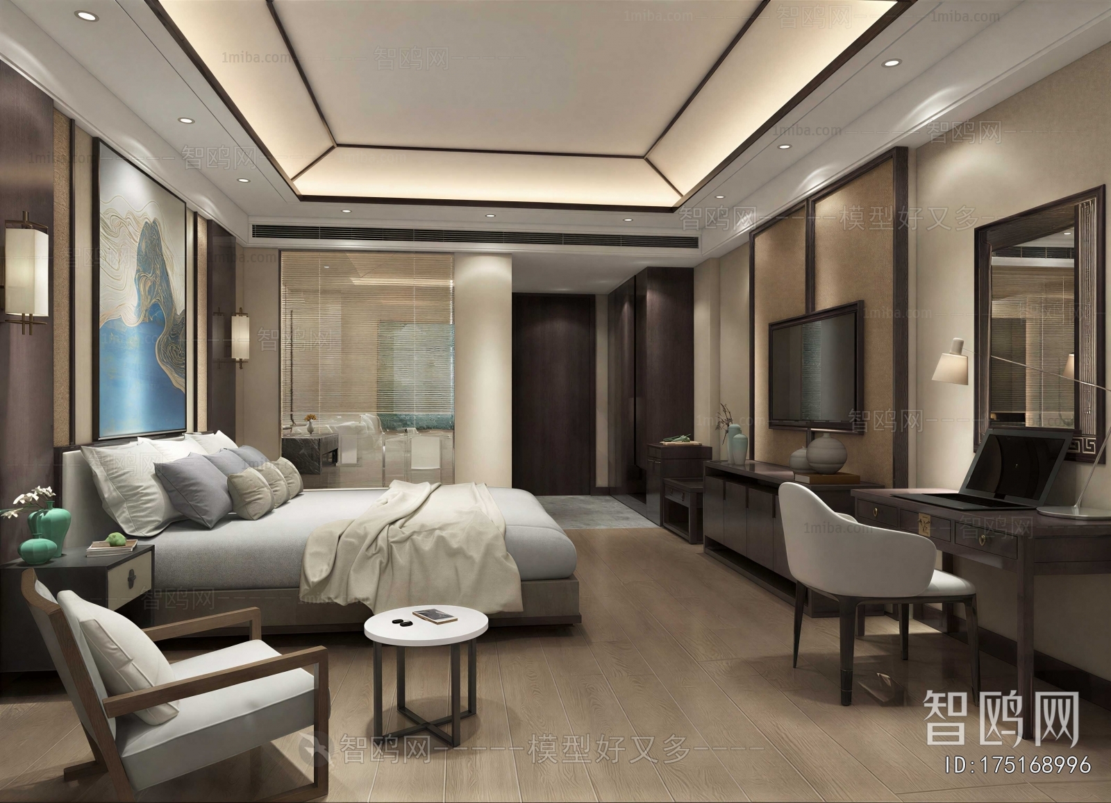 New Chinese Style Bedroom