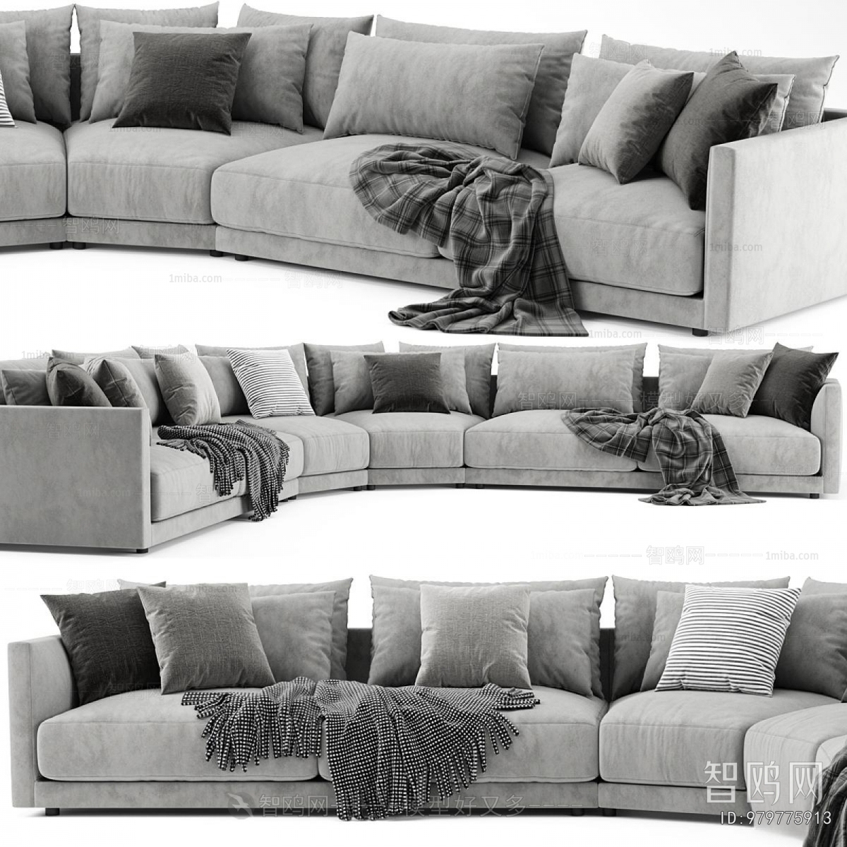 Modern Curved Sofa