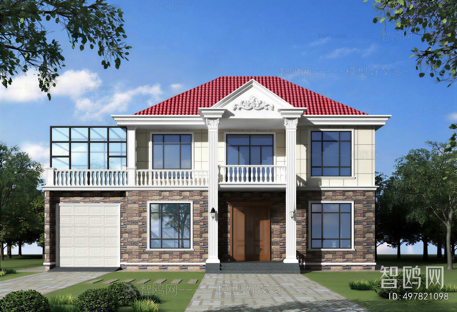 Simple European Style Detached Villa