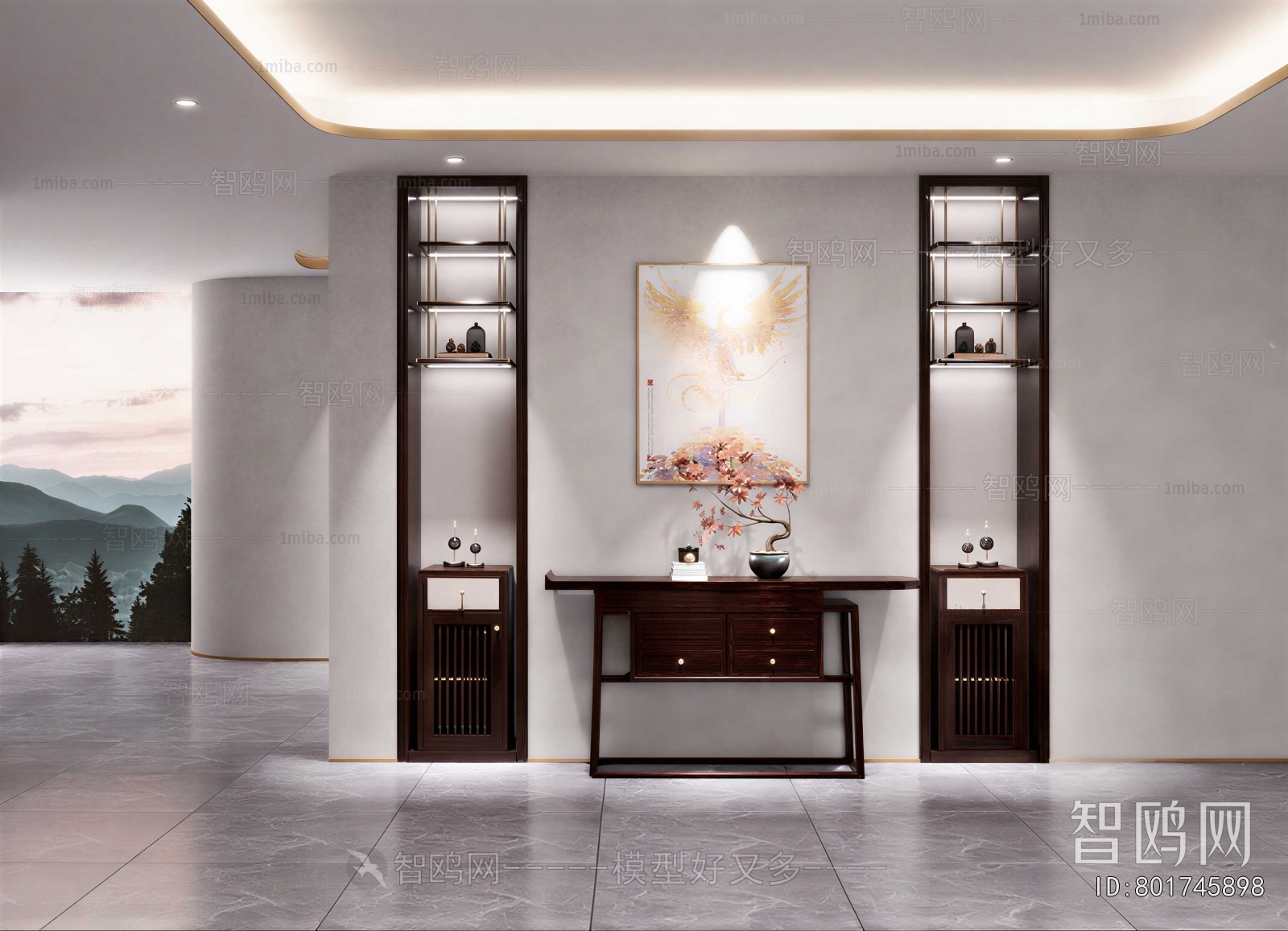 New Chinese Style Hallway