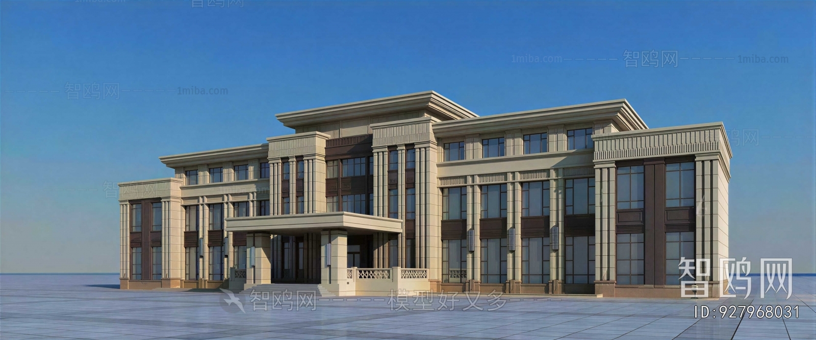 European Style Appearance Of Commercial Building