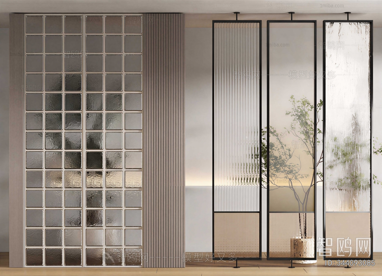 Modern Glass Screen Partition