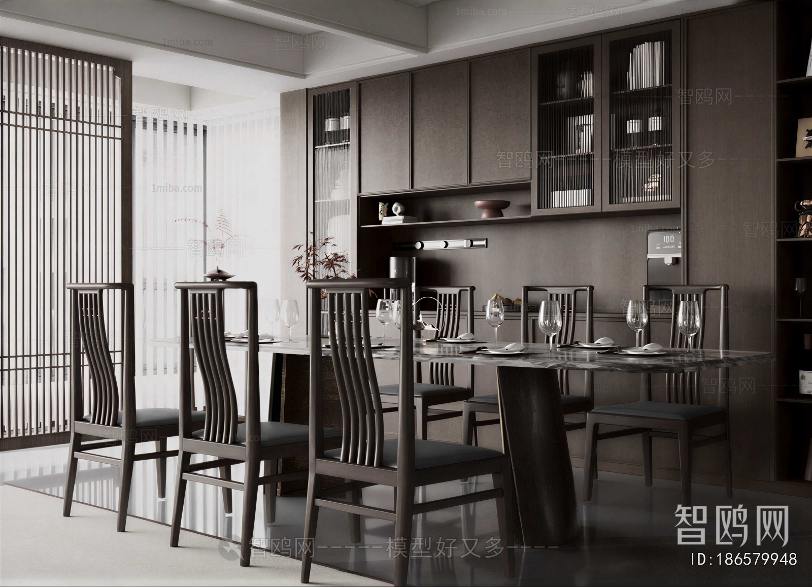 New Chinese Style Dining Room