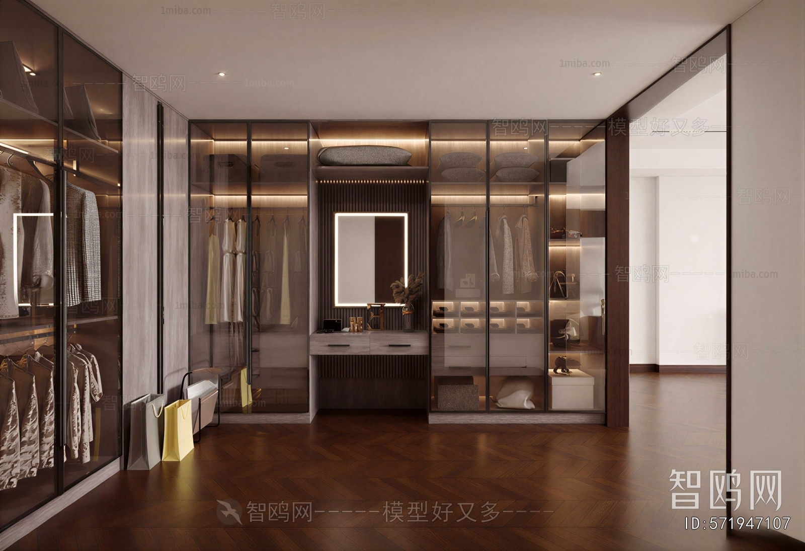 Modern Clothes Storage Area