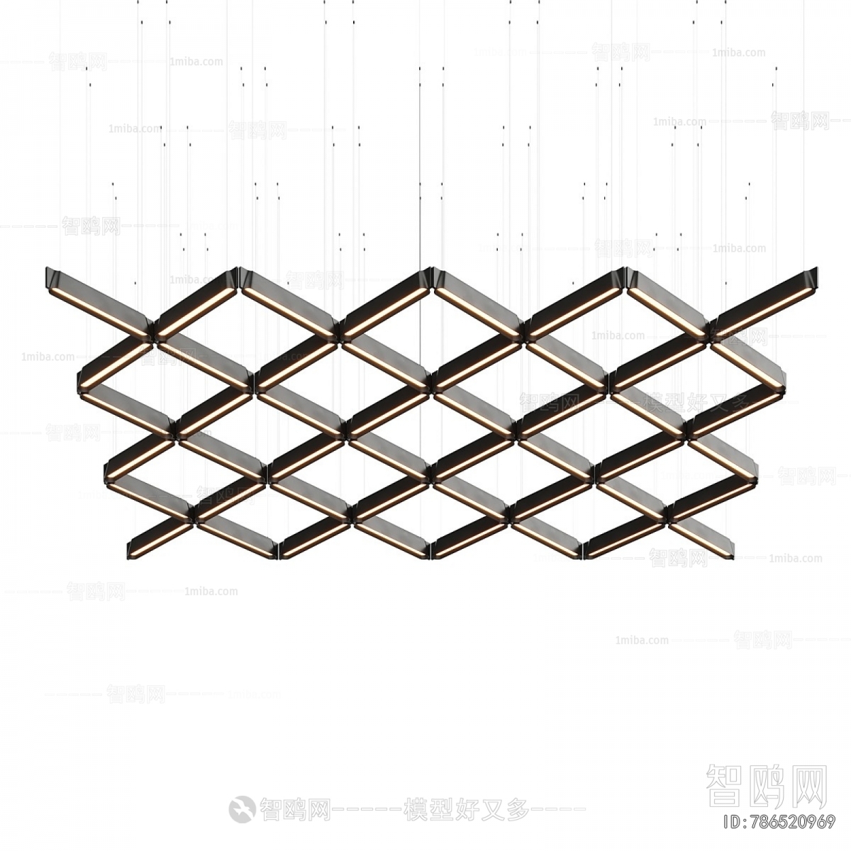 Modern Long Chandelier