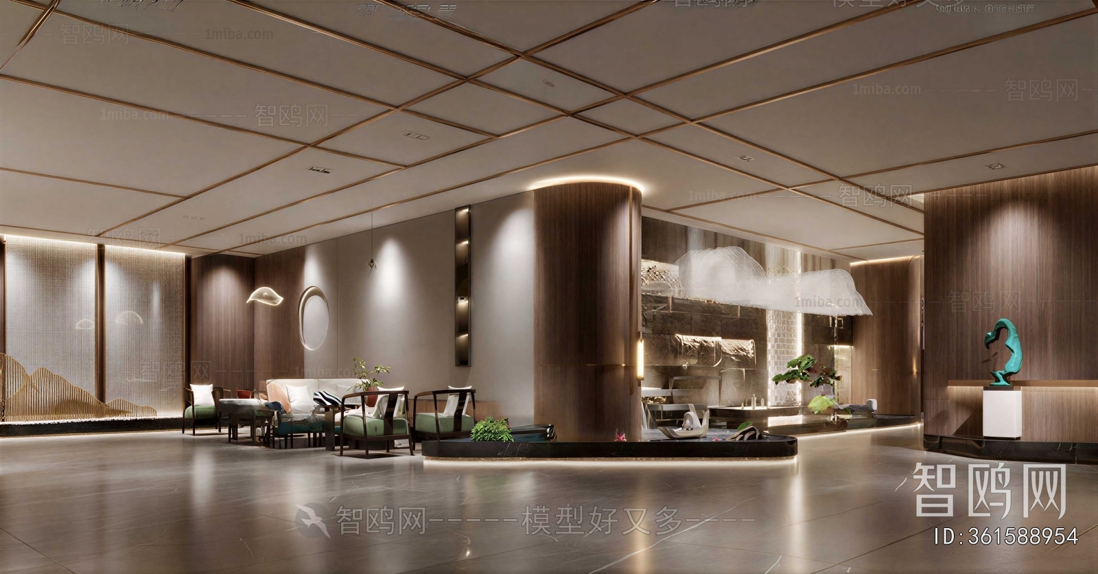 New Chinese Style Office Reception Desk