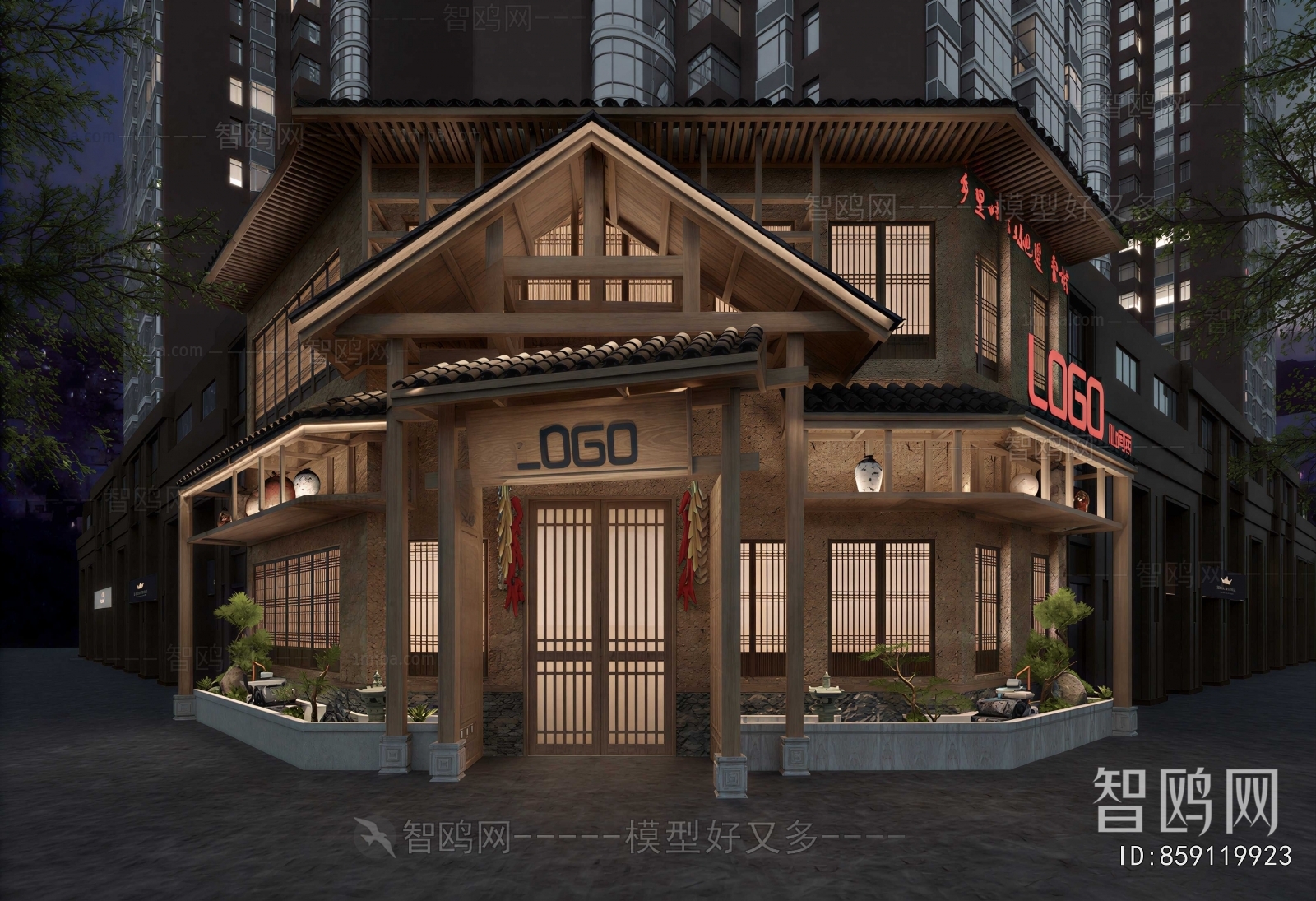 New Chinese Style Facade Element