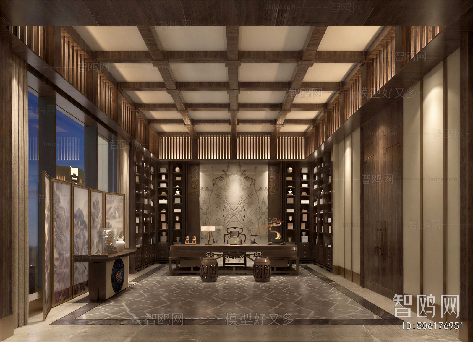 Chinese Style Study Space