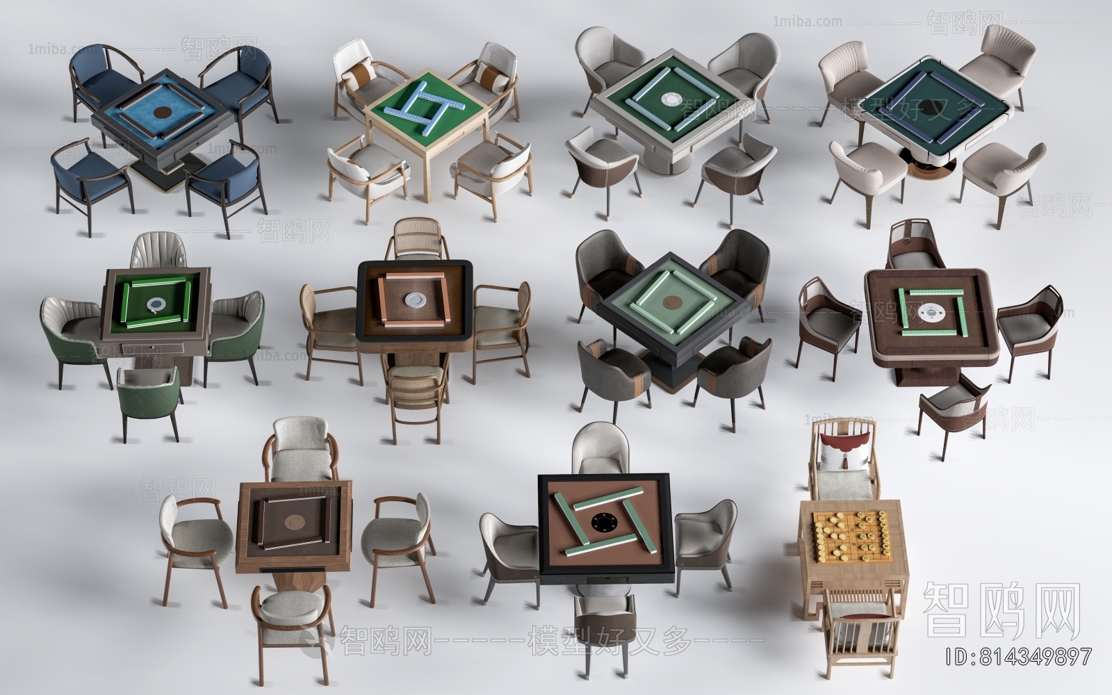 Modern Mahjong Tables And Chairs