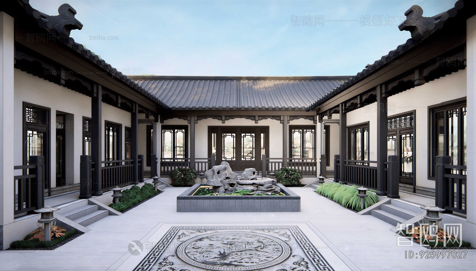New Chinese Style Courtyard/landscape