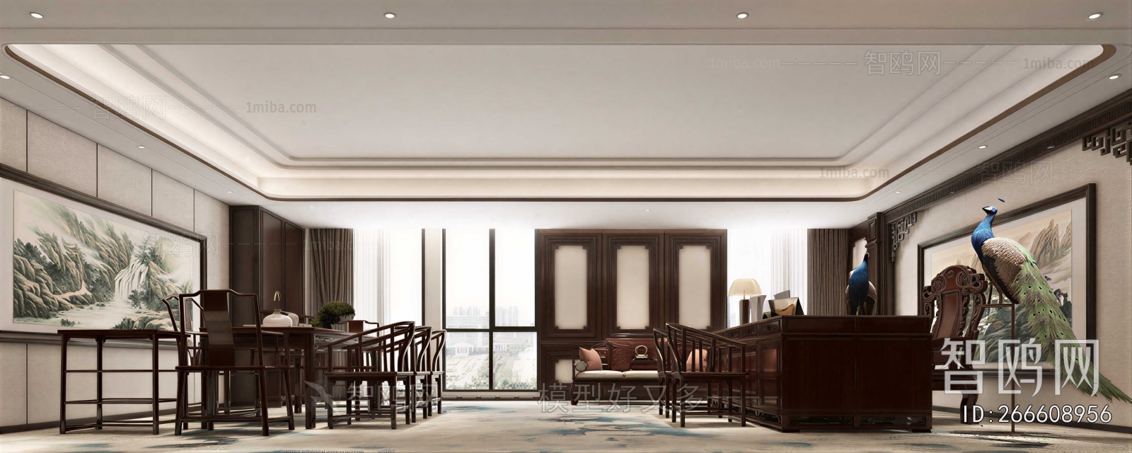 New Chinese Style Manager's Office