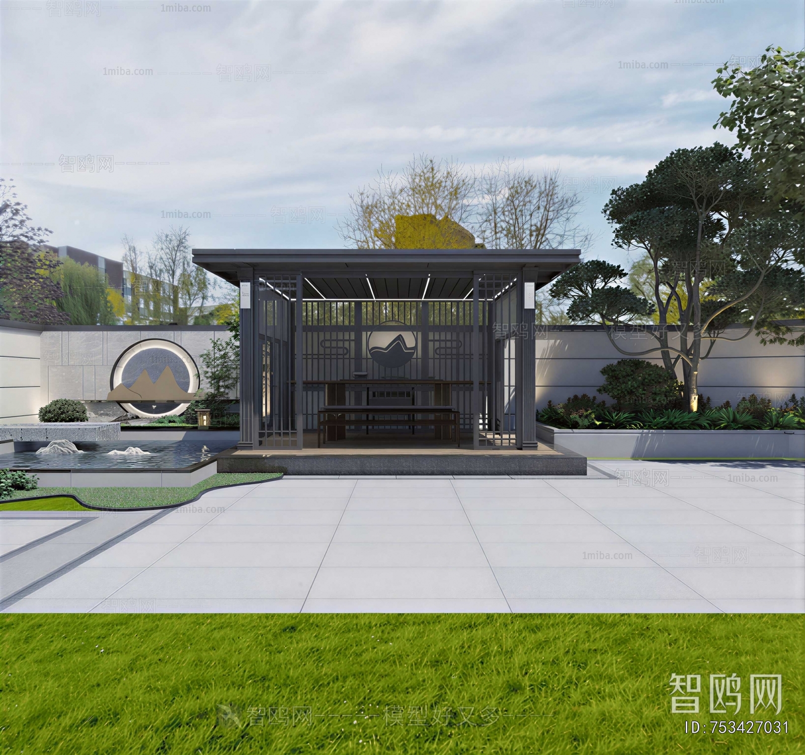 New Chinese Style Courtyard/landscape