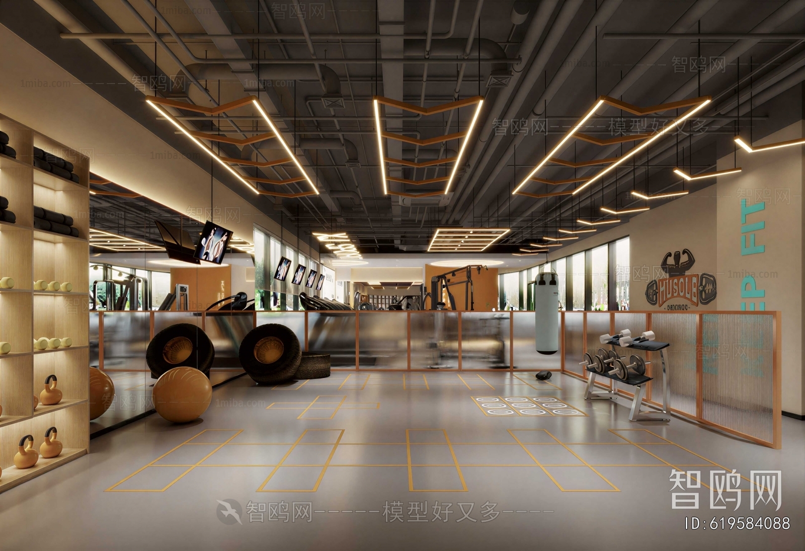 Industrial Style Gym