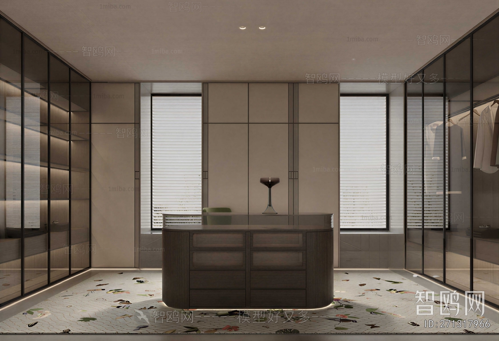 Modern Clothes Storage Area