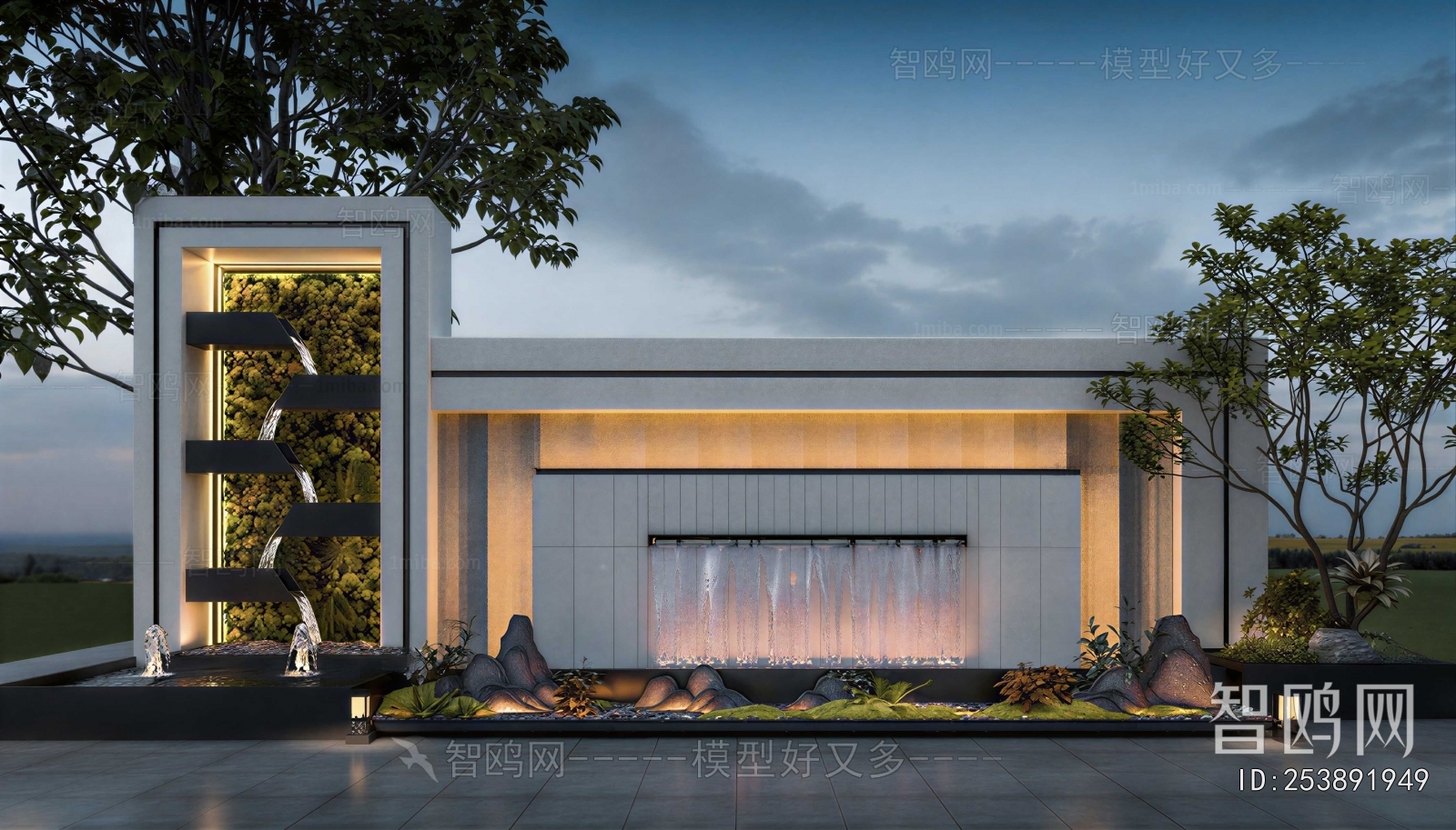 New Chinese Style Courtyard/landscape