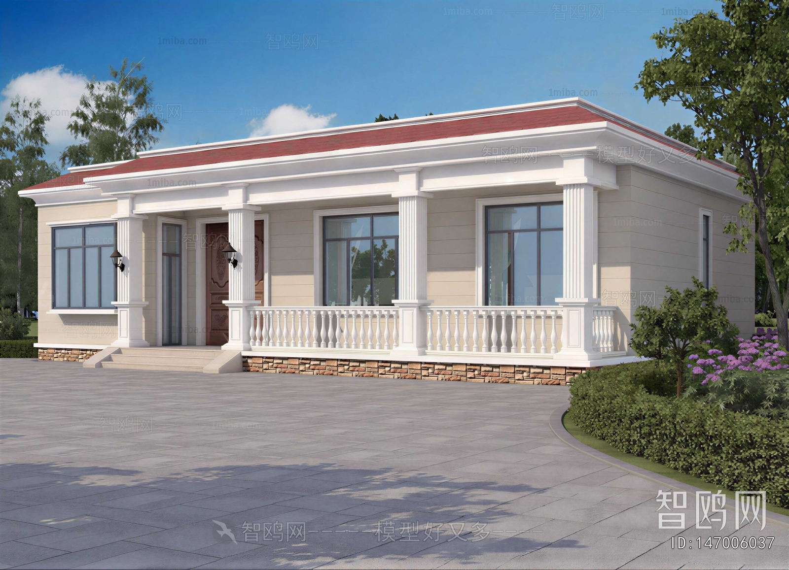 Simple European Style Villa Appearance