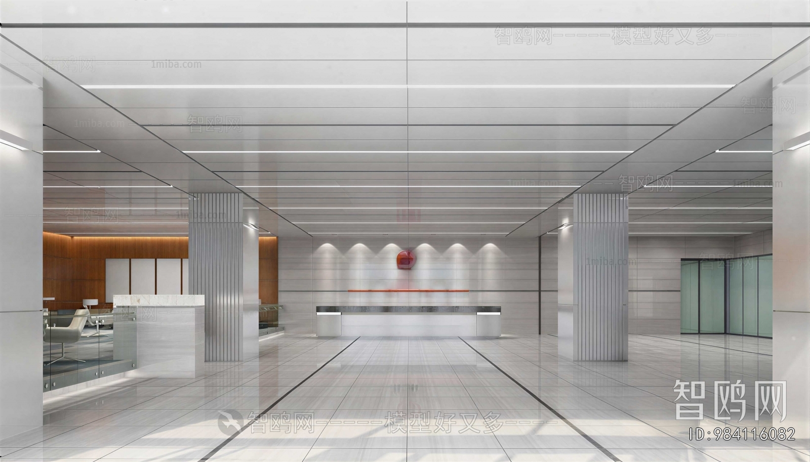 Modern Office Reception Desk