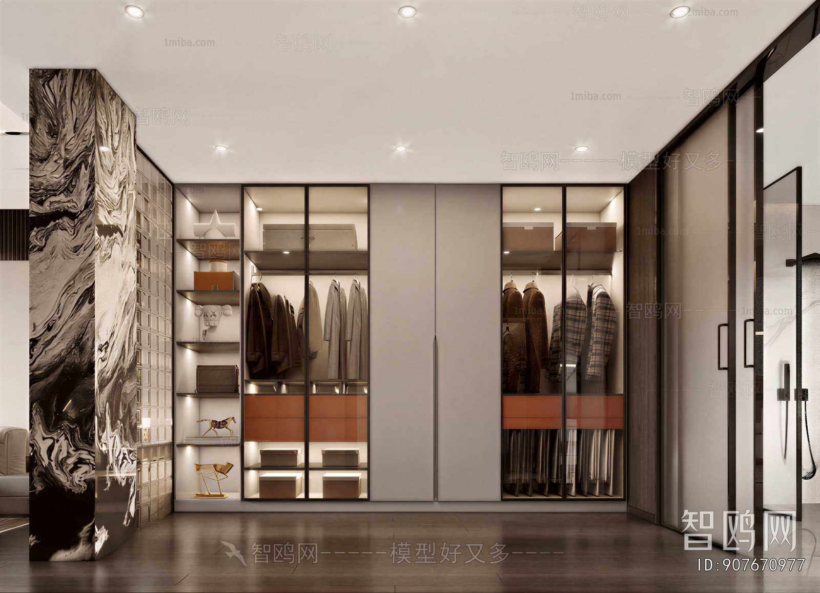 Modern Clothes Storage Area