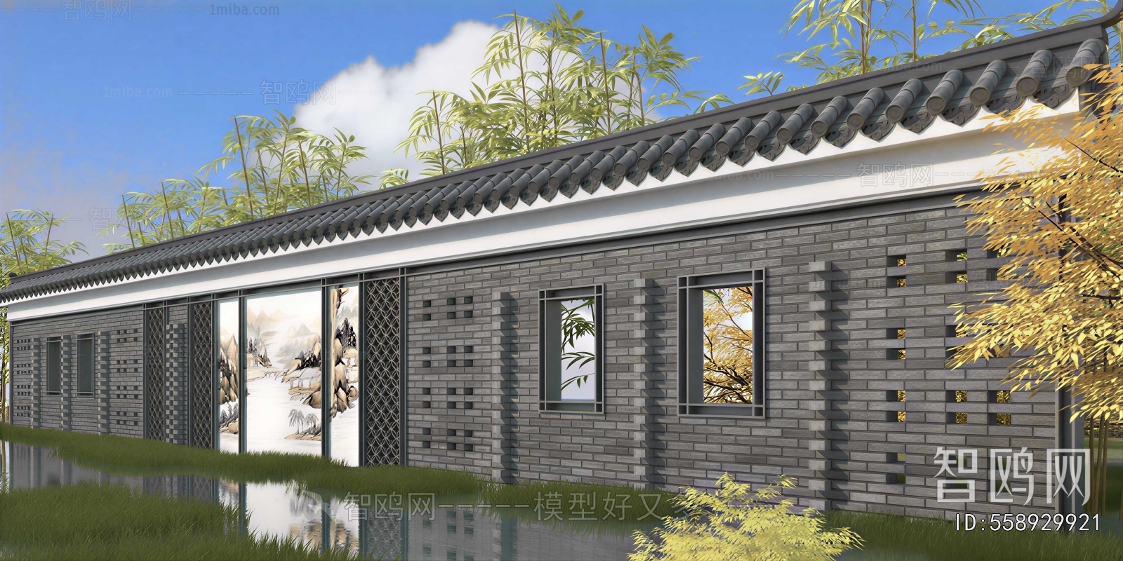 New Chinese Style Landscape Wall