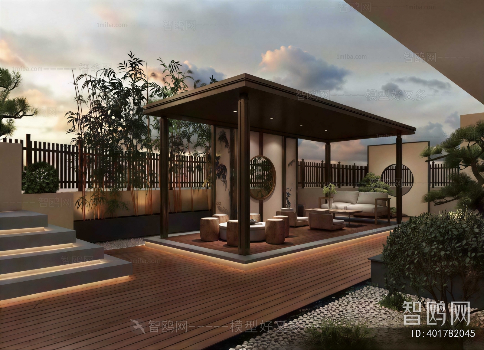 New Chinese Style Courtyard/landscape