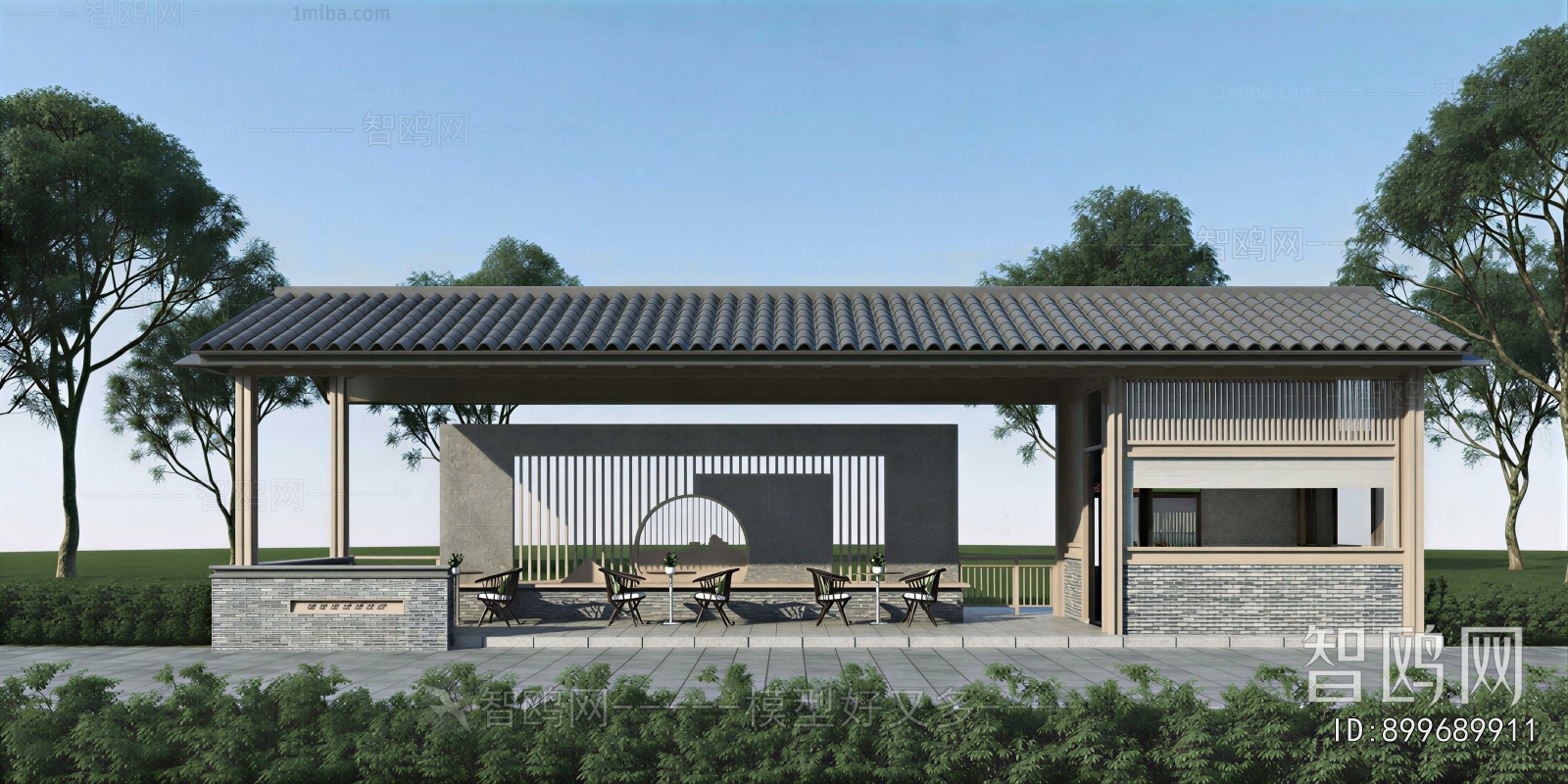 New Chinese Style Courtyard/landscape