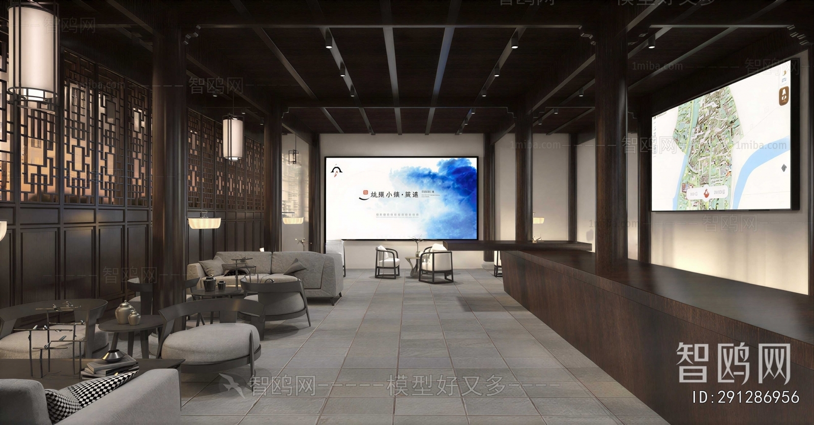 New Chinese Style Exhibition Hall