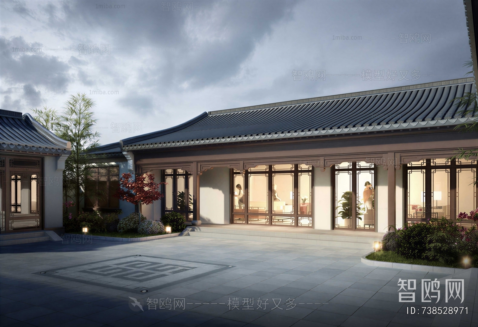 New Chinese Style Courtyard/landscape