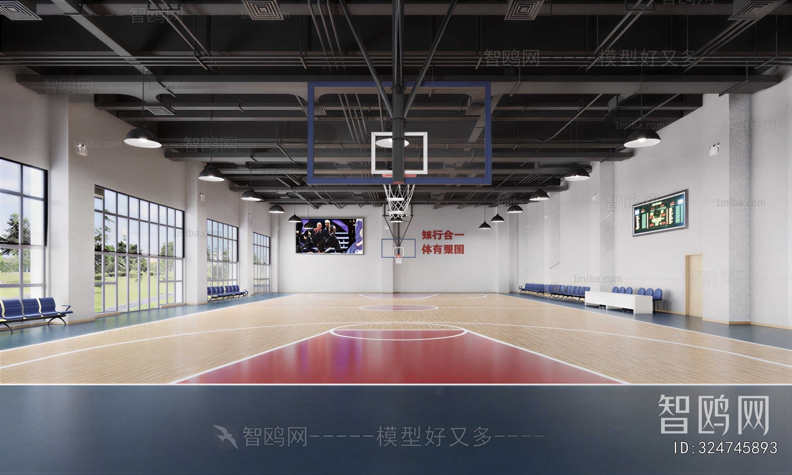 Modern Indoor Stadium