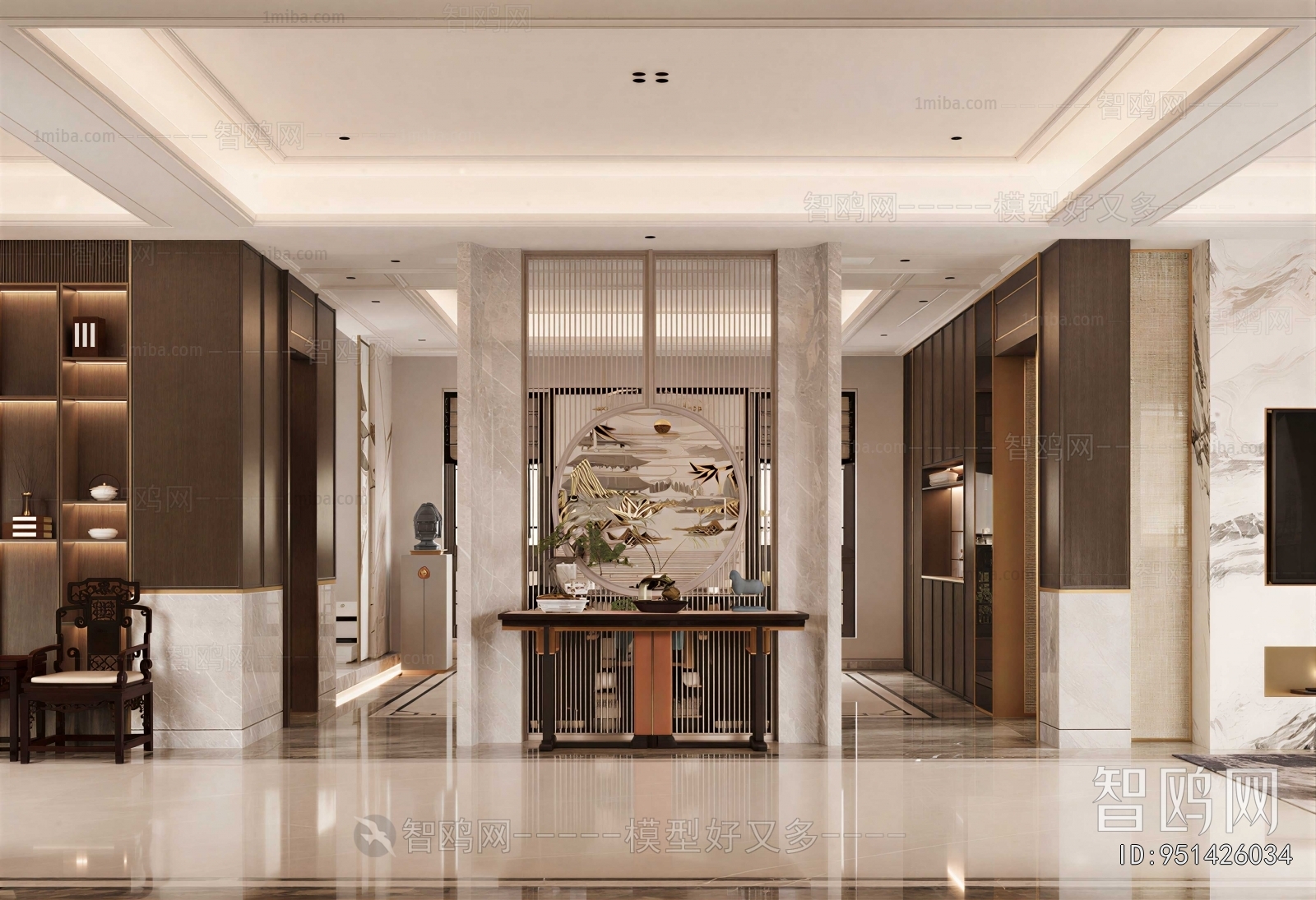 New Chinese Style Hallway
