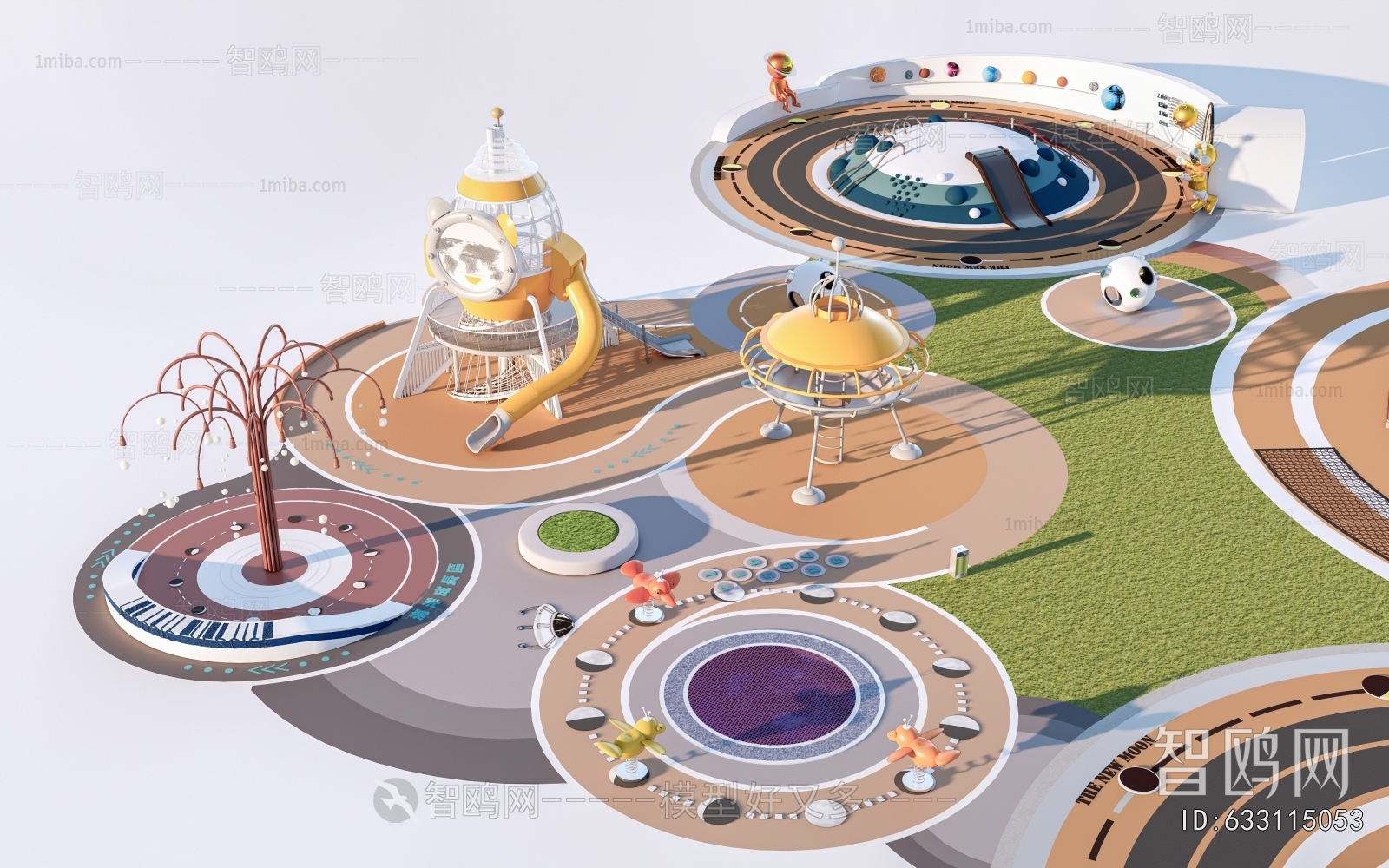 Modern Park Landscape