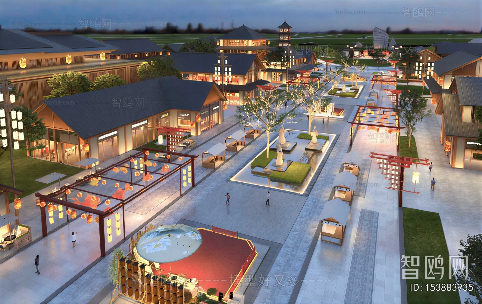 New Chinese Style Commercial Street