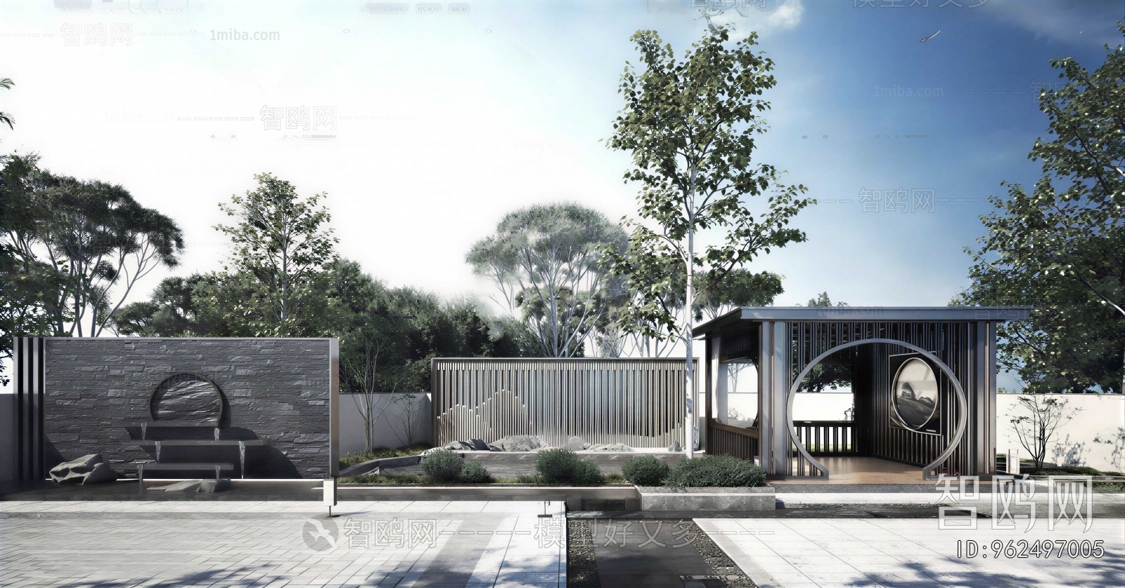 New Chinese Style Landscape Wall