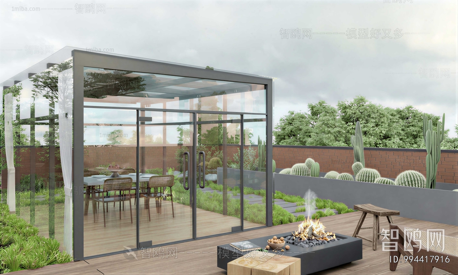 Modern Glass Sun Room