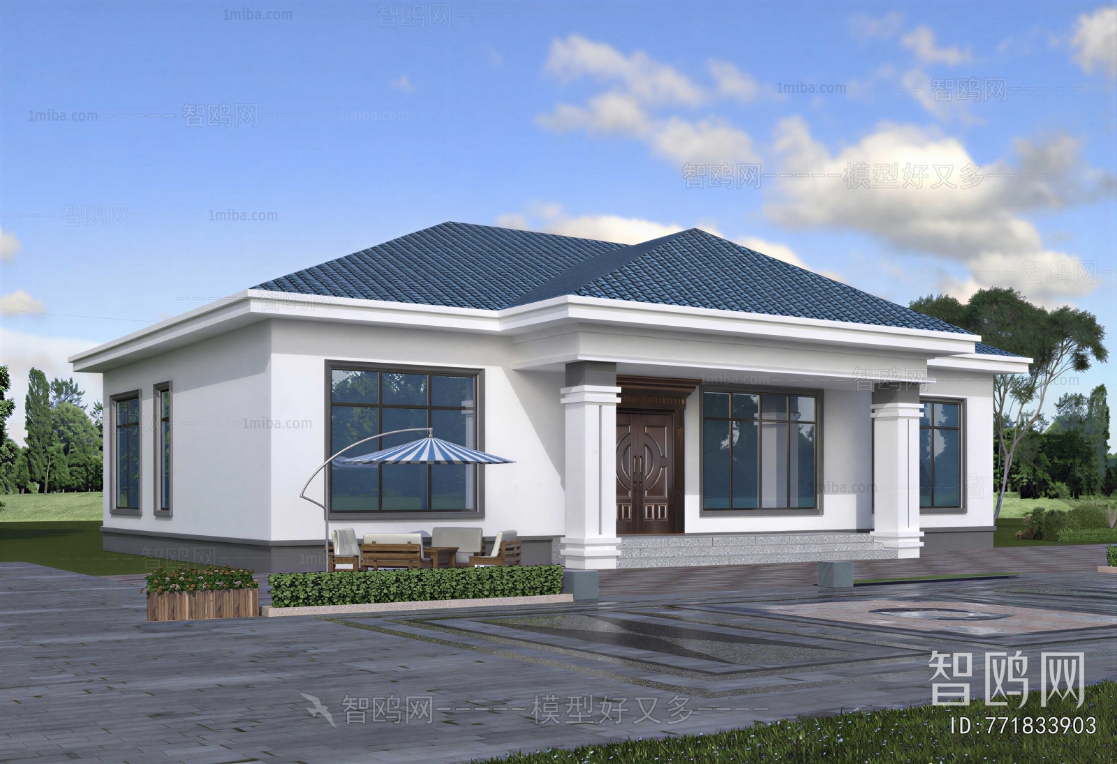 Simple European Style Detached Villa