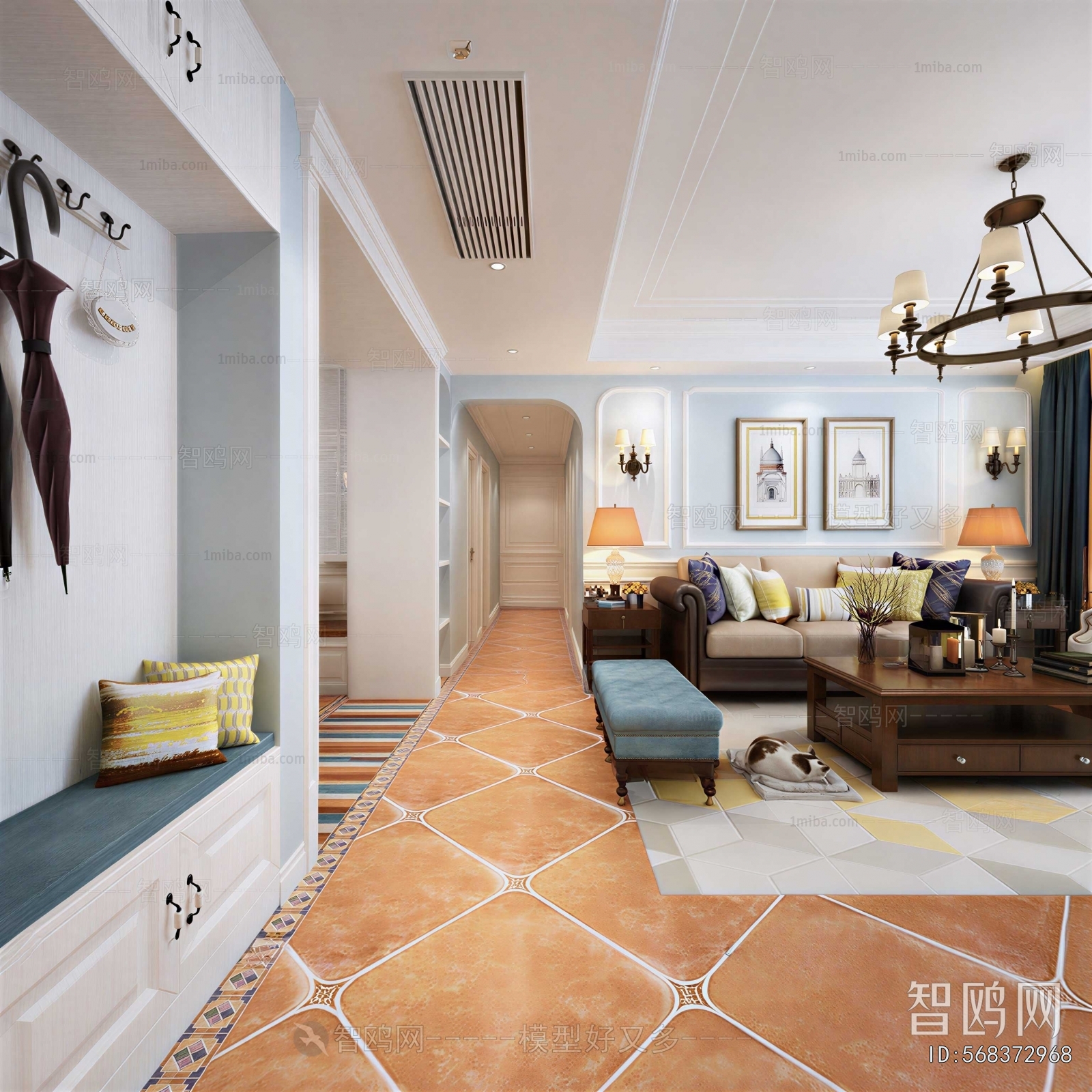 American Style Hallway