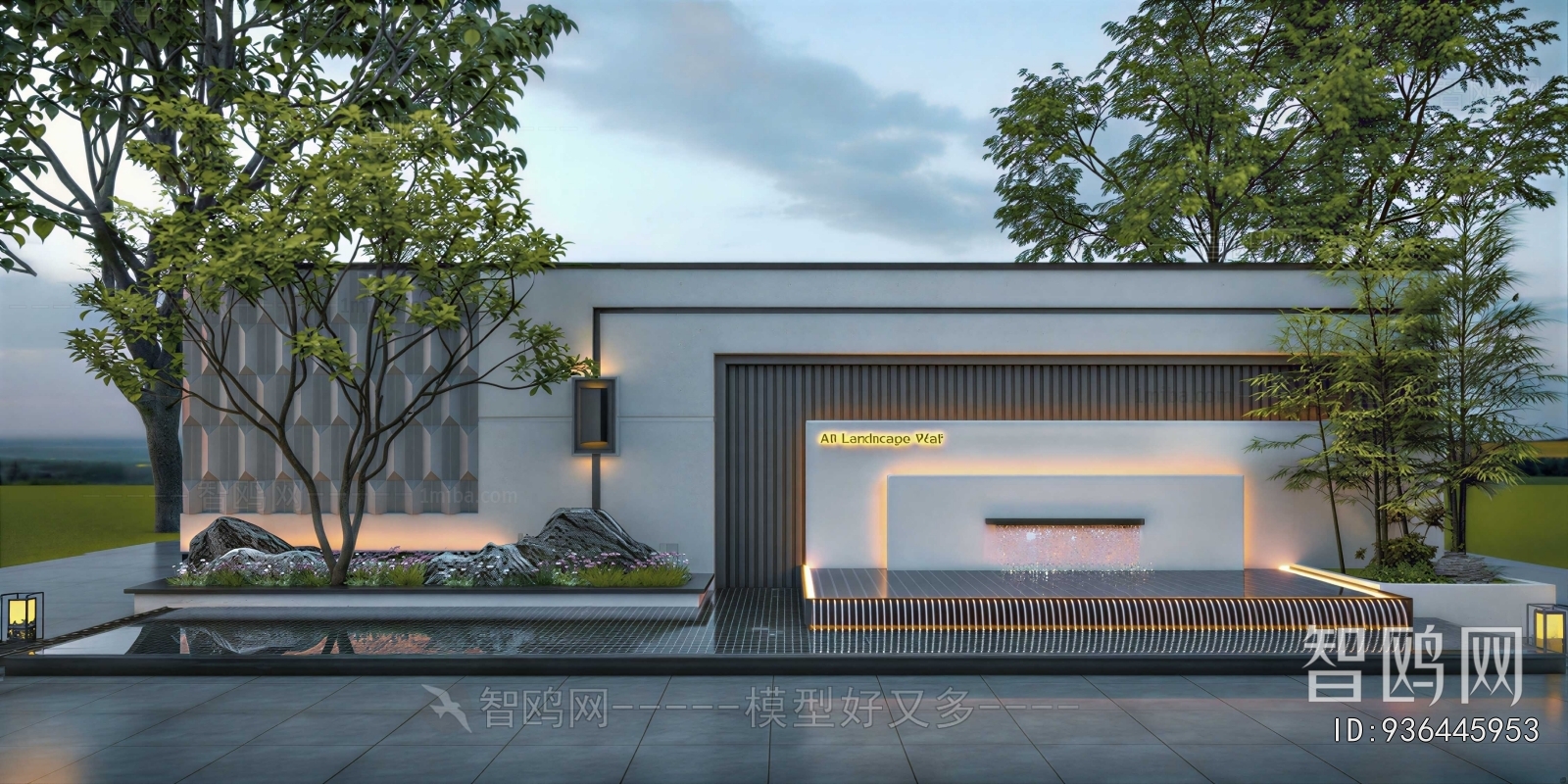 Modern Rockery Waterscape