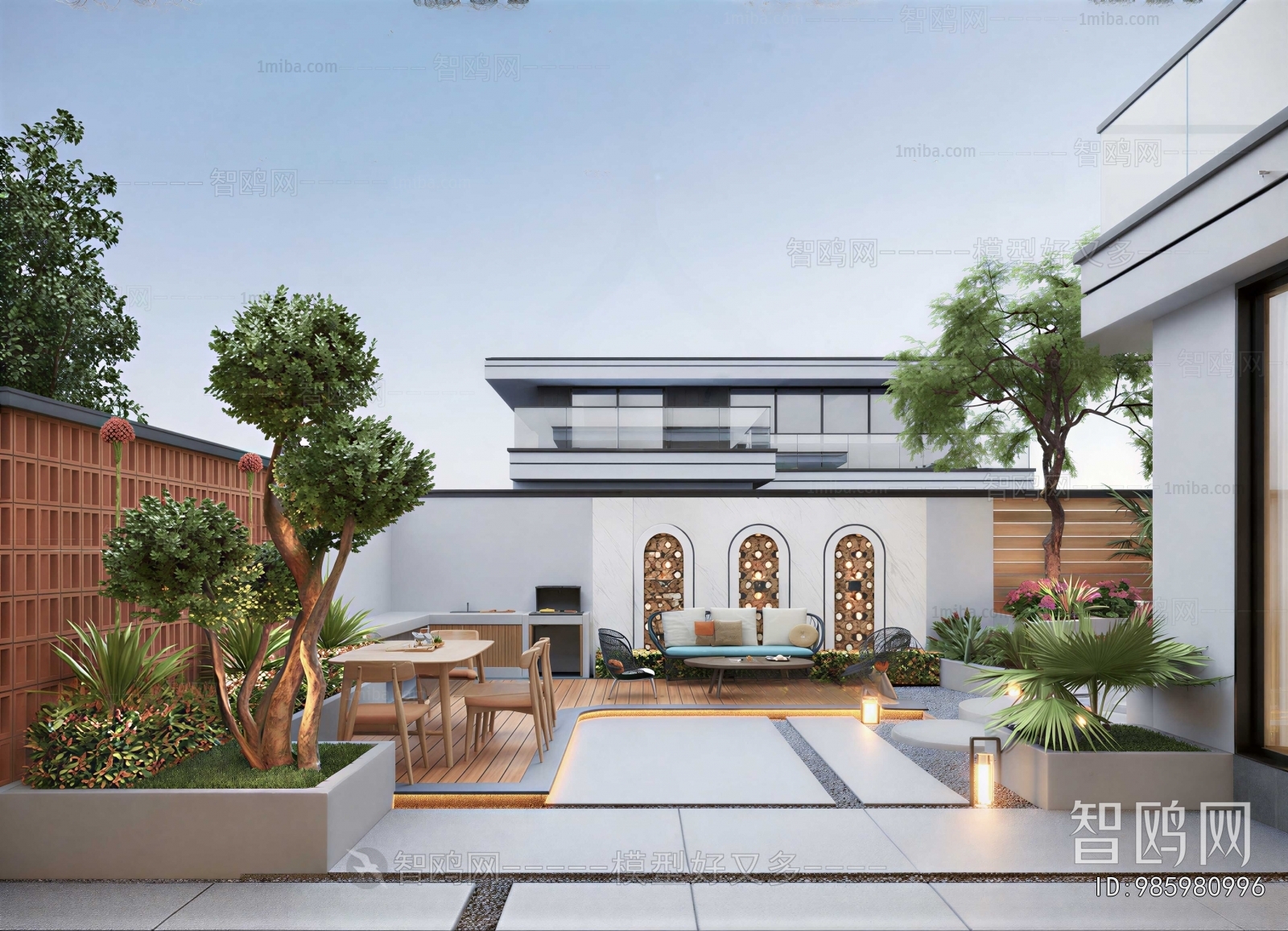 New Chinese Style Courtyard/landscape